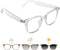 Tulbeys Smart Glasses for Women Men, Bluetooth Glasses with Photochromic Lenses, Touch Control