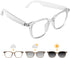 Tulbeys Smart Glasses for Women Men, Bluetooth Glasses with Photochromic Lenses, Touch Control