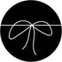 Bow Knot Line Art Minimalist Black and White PopSockets Grip for Phones and Tablets