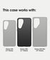 OtterBox S25+ Symmetry Samsung Galaxy Series Magnet Case - Black (Ships in Polybag, Ideal for Business Customers)