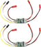 JINOARC 2Sets Dual Way 5A ESC Speed Control, Bidirectional Brushed ESC 2S-3S for