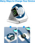 Wireless Charging Station 3 in 1 Foldable Magnetic 15W Travel Fast Charger for iPhone 15/14/13/12 Series, AirPods