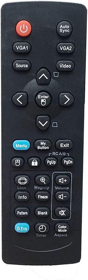 Projector Remote Control for ViewSonic PJD5126, PJD5132, PJD5134, PJD5226W, PJD5232L, PJD5234L, PJD5533W, PJD6223,