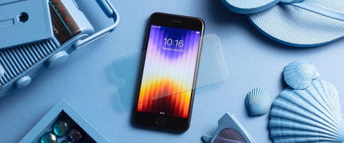 ZAGG InvisibleShield Glass XTR for iPhone SE (3rd/2nd Gen), 8, 7, 6s, 6, Edge-to-Edge D3O Protection, Blue Light Filter