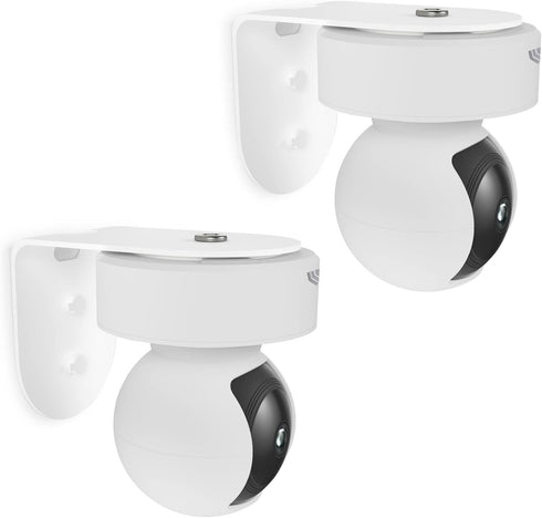 Metal Wall Mount for Kasa Indoor Pan/Tilt Smart Security Camera, Upside Down or Upright, Pack of 2