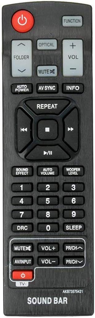 ALLIMITY AKB73575421 Remote Control Replacement for LG Sound Bar Models NB3520A2, NB3530A, NB4530A, and More