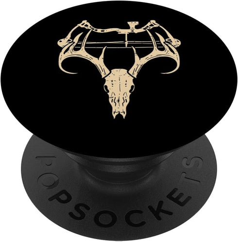 Retro Deer Skull Compound Bow PopSockets Standard PopGrip for Hunting Archery Dad Archer