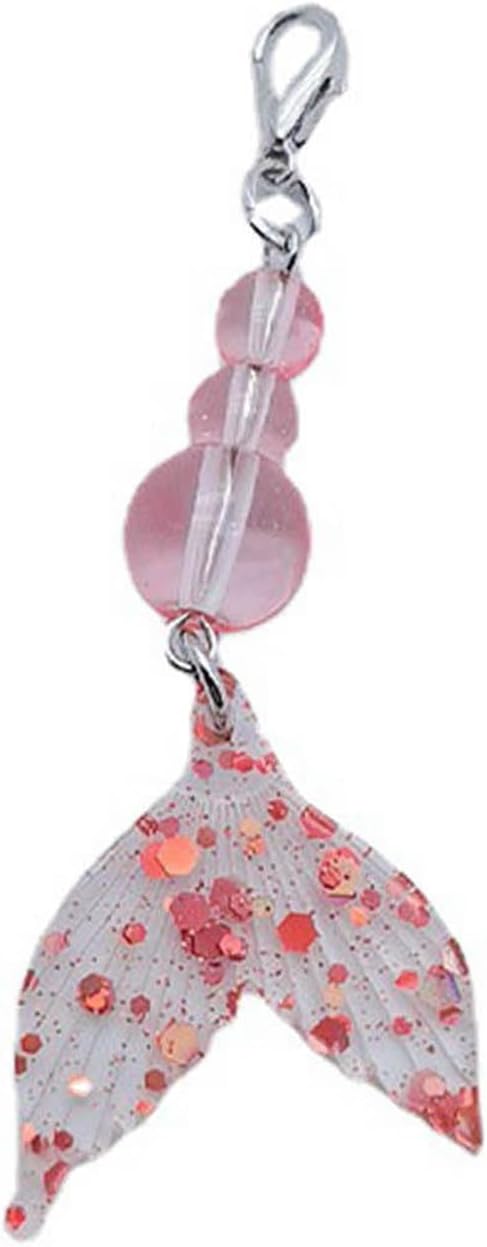hejhncii Cute Fish Tail Strawberry Pig Hanging Pendant - Sweet Phone Strap Lanyard