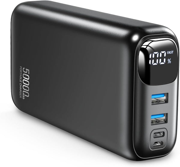 OHOVIV Portable Charger 50000mAh Power Bank - 22.5W Fast Charging External Battery Pack,USB-C