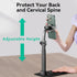 CamScanner 360 Phone(1 Pack) Adjustable Phone Stand, Rotatable Clip-On Holder,Desk Mount with Non-Slip Base