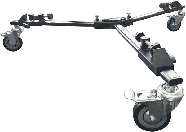 Vidpro PD-1 Professional Tripod Dolly, Heavy Duty with Adjustable Leg Mount, Locking Wheels, Carrying Case