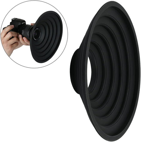 DS. DISTINCTIVE STYLE Rubber Lens Hood Anti Reflection Reversible for Nikon/Canon/Sigma/Tamron 70-85mm Lens