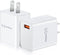 USB Wall Plug, OKRAY 2-Pack 18W Fast Charging Block, Quick Charge Power Adapter for iPhone, iPad, Samsung