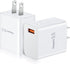 USB Wall Plug, OKRAY 2-Pack 18W Fast Charging Block, Quick Charge Power Adapter for iPhone, iPad, Samsung