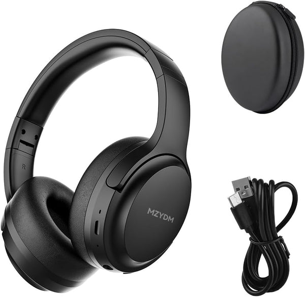 MZYDM Bluetooth Headphones Over Ear, 40 Hours Playtime Wireless Headphones with Microphone,5.3 Bluetooth,
