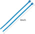 URBEST 100 Pcs Self Locking Wire Cable Zip Ties, 4 Inch Nylon Zip Tie, Blue