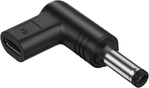 Black USB Type C Plug to DC Jack Power Adapter, 15V USB C Female to DC Male Converter for Laptop Router