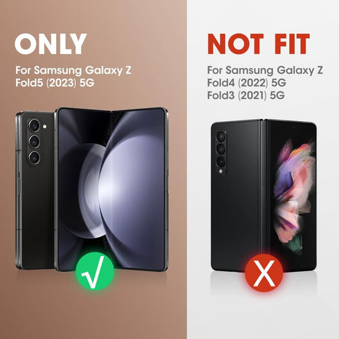 SUPCASE Galaxy Z Fold 5 Case - Unicorn Beetle Pro, Built-in Screen Protector & Stand, Military-Grade Protection
