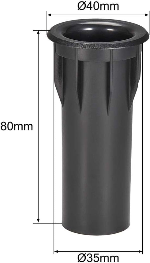 uxcell 35mm x 80mm Speaker Port Tube Subwoofer Bass Reflex Tube Bass Woofer Box 4pcs