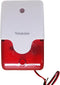 DC9 to 12V Wired Strobe Siren - Red Light Sound Flash Buzzer for Home Security Alarm System