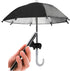 Phone Umbrella Suction Cup Stand for Sun Shade, Outdoor Anti-Glare Cell Holder, Car Navigation Visor (Black)