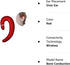 Ear Hook Bluetooth Wireless Headphone, Non Ear Plug Headset with Microphone, Single Ear Noise Cancelling for Android