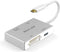 USB C to HDMI DVI VGA USB 3.0 Adapter, USB 3.1 Type-C 4in1 Hub to HDMI DVI 4K VGA Converter for MacBook/MacBook Pro