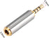 uxcell 2.5mm Stereo 4 Pole Male to 3.5mm Female Connector Video Adapter Coupler Zinc Alloy Converters