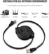 Zerone CAT 7 Ethernet Cable, 1.5M Retractable Shielded LAN Network Cable Flat RJ45 600MHz