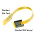 chenyang 10cm GSM CDMA Standard UIM SIM Card Kit Male to Female Extension Soft Flat FPC Cable Extender