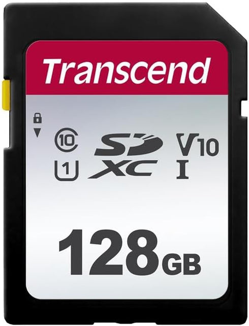 Transcend SDC300S 128GB SDXC SD Card, Compatible with DSLR Cameras/ Digital Cameras /