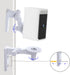 Camera Wall Mount for Wyze Battery Cam Pro, 180 Adjustable Ceiling Mounting Bracket, 2 Pack, White