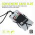 Gear Beast Cell Phone Lanyard - Universal Neck Phone Holder with Card Pocket and Silicone Neck Strap, Clear