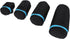 4Pcs Neoprene Waterproof DSLR Camera Lens Pouch Zipper Bag with Metal Hook for Camera Lens