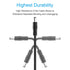 3 Packs DC Power Pigtail Cable, 1.5ft DC Male Plug to Bare Wire Open End Connector for CCTV 12V 24V 36V Adapter