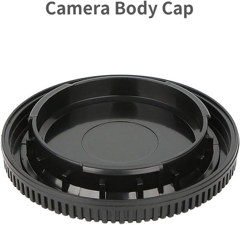 2 Pack Rear Lens Cap and Camera Body Cap Cover Kit for Nikon D3500 D3400 D3300 D3200 D3100 D5100 D5200 D5300 D5500 D5600 D7000 D7100 D7200 D7500 D600 D610 D750 D850 and More F Mount Camera Lens