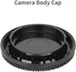 2 Pack Rear Lens Cap and Camera Body Cap Cover Kit for Nikon D3500 D3400 D3300 D3200 D3100 D5100 D5200 D5300 D5500 D5600 D7000 D7100 D7200 D7500 D600 D610 D750 D850 and More F Mount Camera Lens
