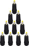 10Pcs Black Male Plug to Female Jack DC Power Connector, 4.0x1.7 mm to 5.5x2.5mm