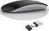 Uiosmuph G11 Wireless Mouse, USB C Rechargeable Computer Mouse, Slim Silent Mice 2.4GHz Optical for Laptop/Mac/PC