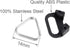 Foto&Tech 4-Piece Stainless Steel Camera Strap Triangle Split Ring Adapter & ABS Cap, Compatible with Fujifilm, Leica,