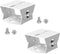 2D Adjustable Security CCTV Camera Mounting Bracket, Universal Joint Bracket Crossbar Adapter (2D Aluminum Alloy)