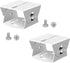 2D Adjustable Security CCTV Camera Mounting Bracket, Universal Joint Bracket Crossbar Adapter (2D Aluminum Alloy)