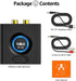 1Mii 12H 5.1 Bluetooth Receiver for Home Stereo, Wireless AUX & RCA Adapter, Dual Device Pairing, Playtime, Bass Boost