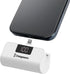 Portable Power Bank with Built-in Lightning Connector, 5,000 mAh, LCD Screen, Fast Charging for iPhone 14 & Older