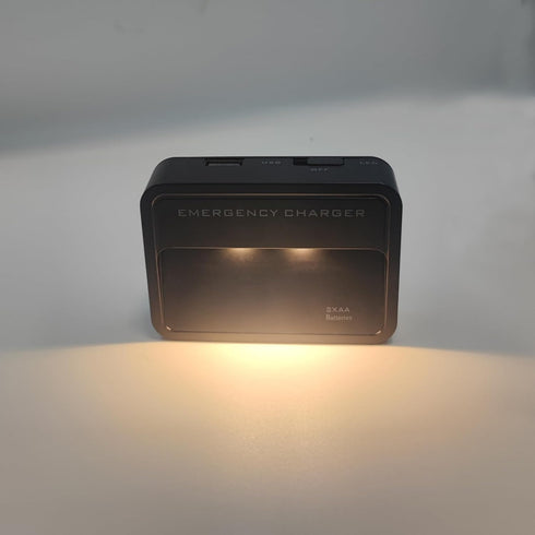 LZDICITARU 2 Battery Operated Phone Charger Emergency Hold on Wall USB Battery Powered Power Bank Portable AA Batteries