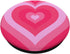 Cute Pink Latte Love Coffee Heart Pattern PopSockets Standard PopGrip, Stylish Girly Design