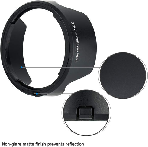 Lens Hood Shade for Canon RF 24-240mm f/4-6.3 IS USM Lens on Canon EOS R6 R5 RP R Camera Replaces Canon EW-78F, Compatible with 72mm Filter and Lens Cap