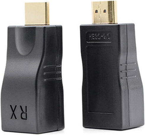 Replacement Ethernet RJ45 to HDMI Extender, 30m 4K30HZ Compatible for Computer, Laptop, Projector
