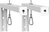 WALI Universal Projector Screen Ceiling Mount, Wall Hanging L-Brackets, 12 Inch Adjustable Extension, White