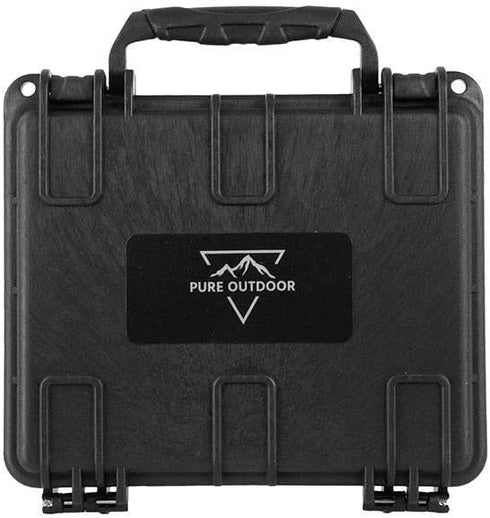 Monoprice Weatherproof Hard Case with Customizable Foam, 7 x 6 x 2 Inch, Black - Pure Outdoor Collection